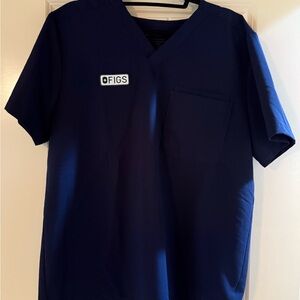 Figs Racing Navy Scrub Set